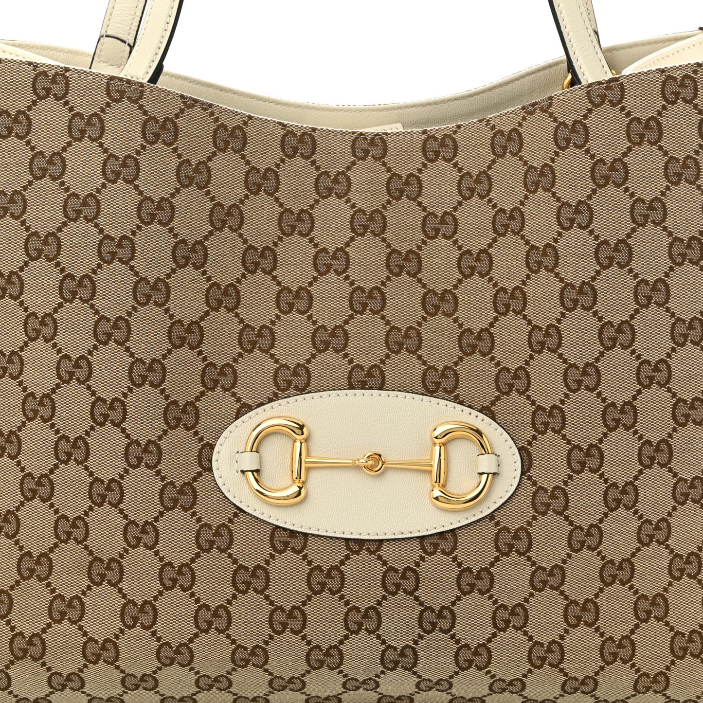 Monogram New Sakai Calfskin Lux Horsebit 1955 Tote Beige Ebony Mystic White