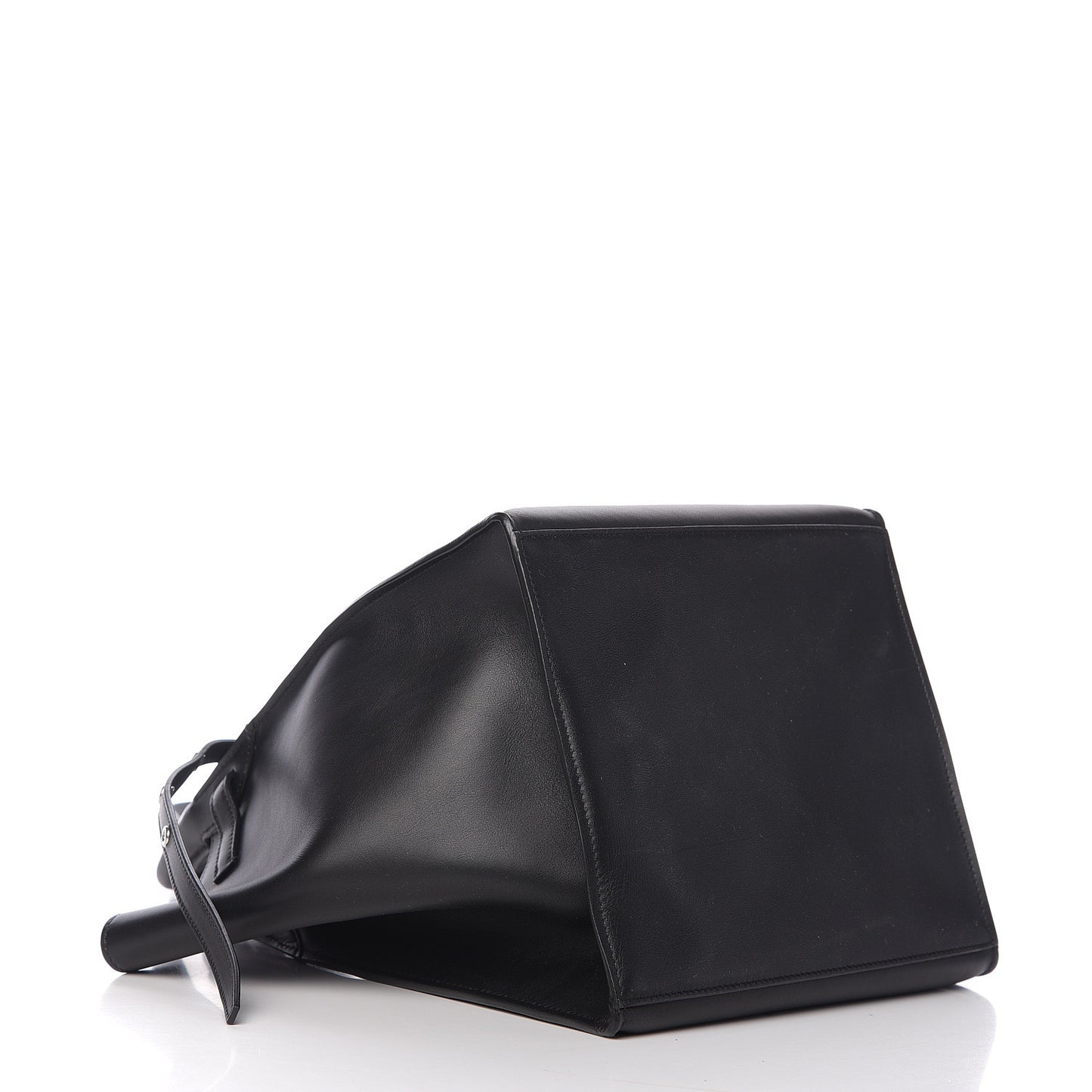 Supple Grained Calfskin Small Big Bag Black