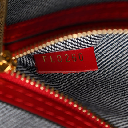 Louis Vuitton Denim Damier Monogram Onthego Blue Rouge 7 of 13