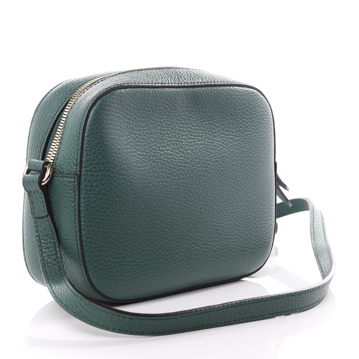 Gucci Pebbled Calfskin Small Soho Disco Bag Emerald Green 2 of 8