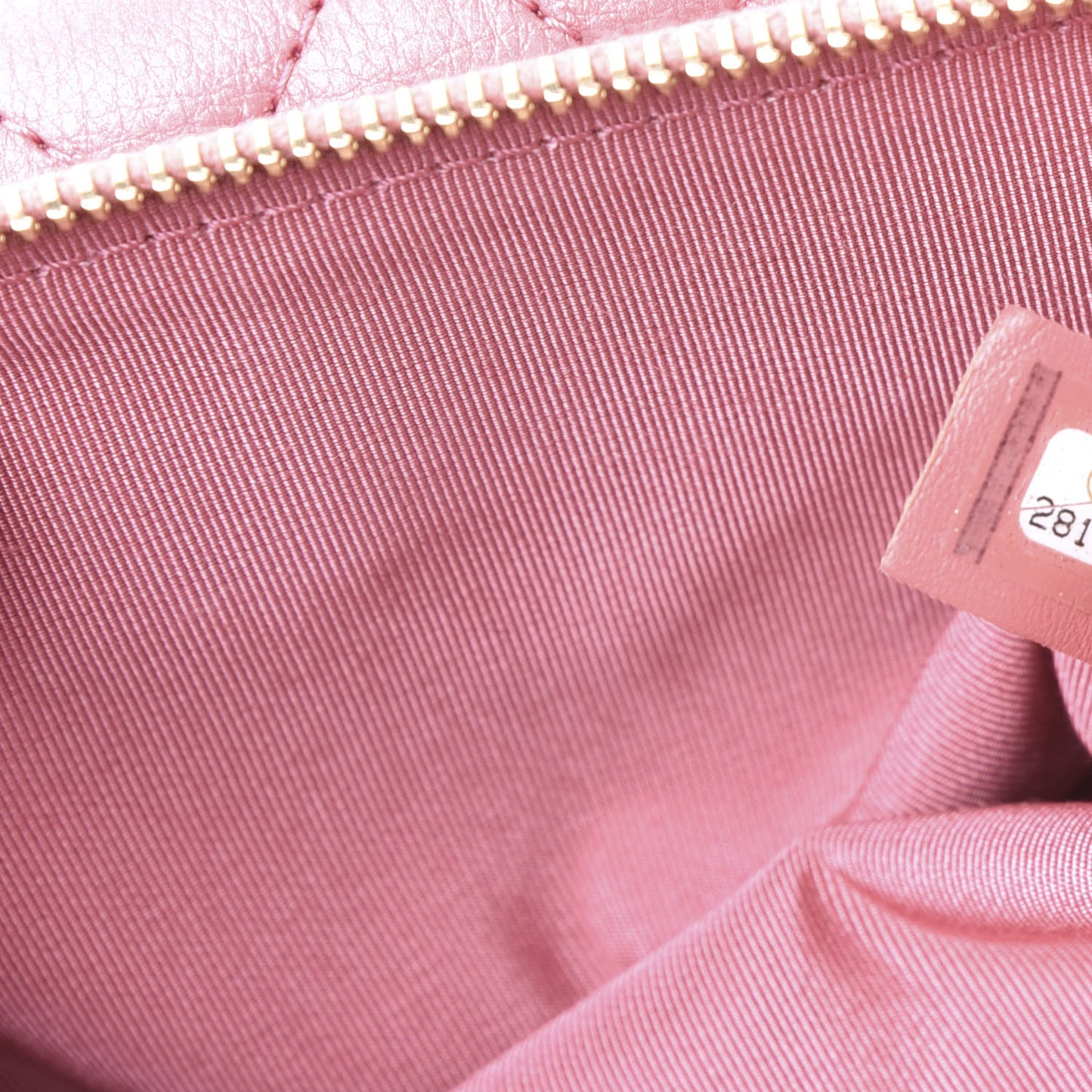 Metallic Calfskin Flap Chain Waist Bag Pink