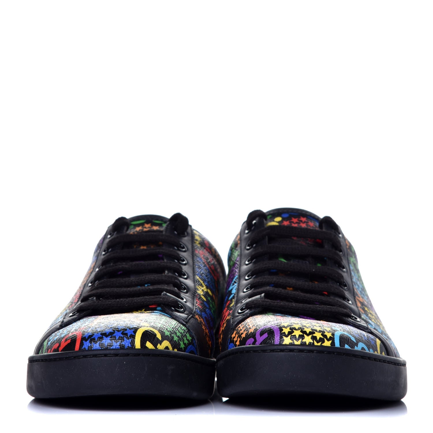 Gucci GG Supreme Monogram Psychedelic Ace Sneakers 41 Black Multicolor 2 of 8