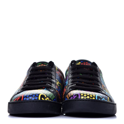 Gucci GG Supreme Monogram Psychedelic Ace Sneakers 41 Black Multicolor 2 of 8