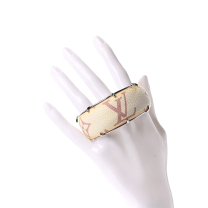 Louis Vuitton Monogram Cuff Bracelet M White 2 of 5