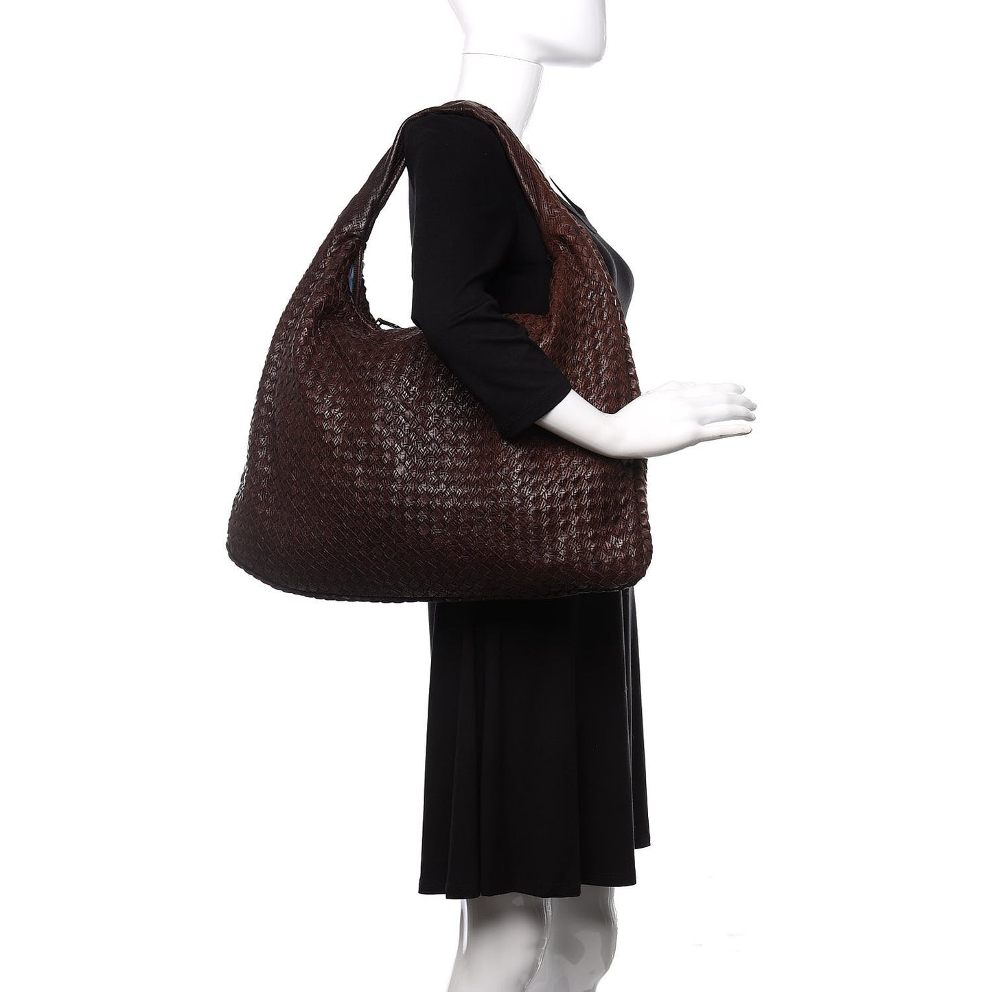 Intagli Intrecciato Maxi Veneta Hobo Ebano
