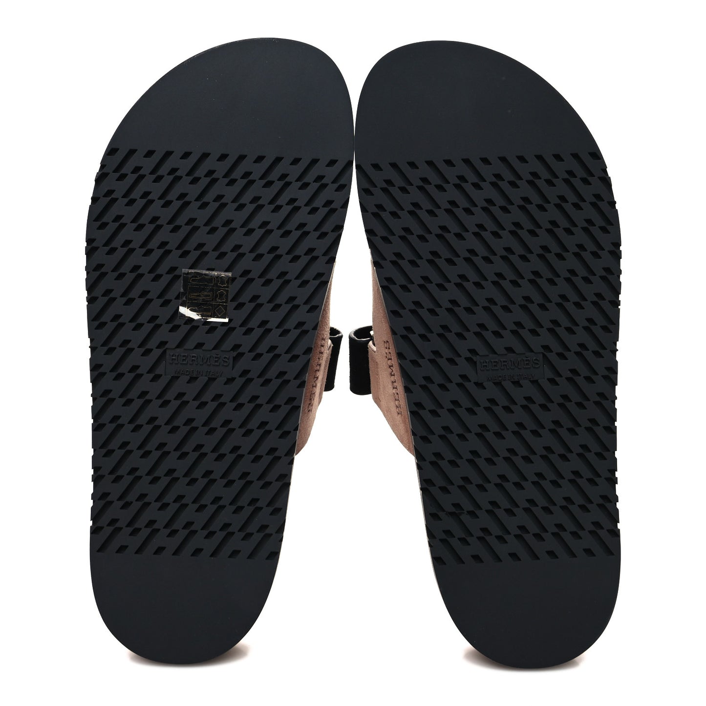 Suede Goatskin Womens Chypre Sandals 38.5 Rose Perle Black