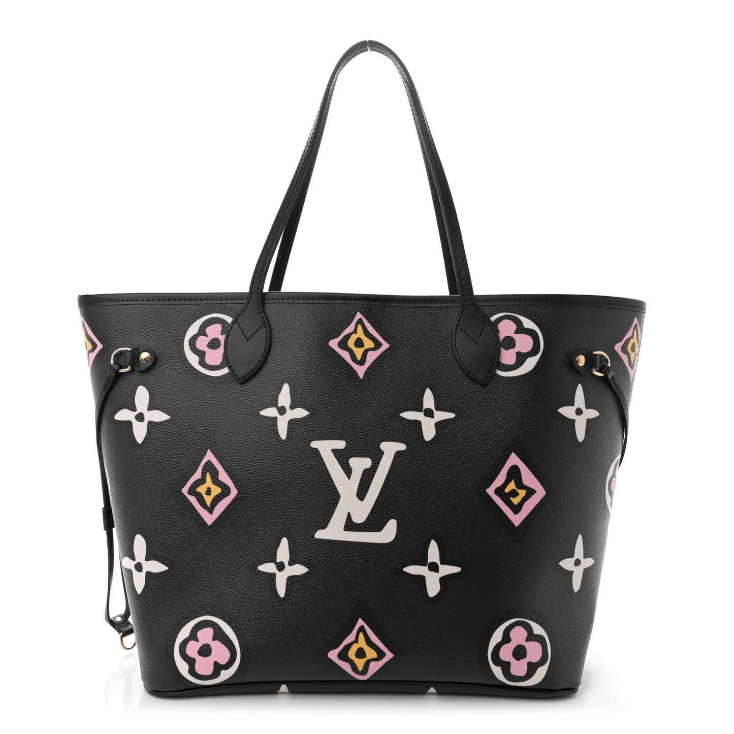 Monogram Giant Wild at Heart Neverfull MM Black