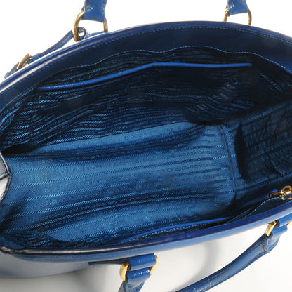 Prada Saffiano Vernice Shopping Tote Azzurro 5 of 11