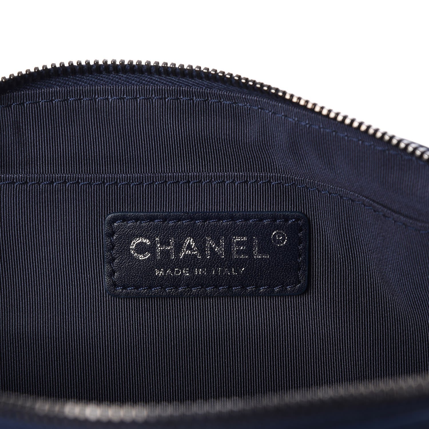 Chanel Crumpled Calfskin Quilted Casual Rock Waist Bag Fanny Pack Blue 5 of 9