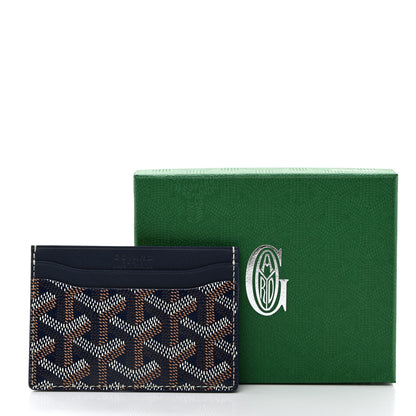 Goyard Goyardine Saint Sulpice Card Holder Navy 7 of 7