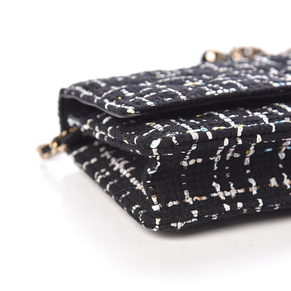 Chanel Tweed Wallet On Chain WOC Black 8 of 10