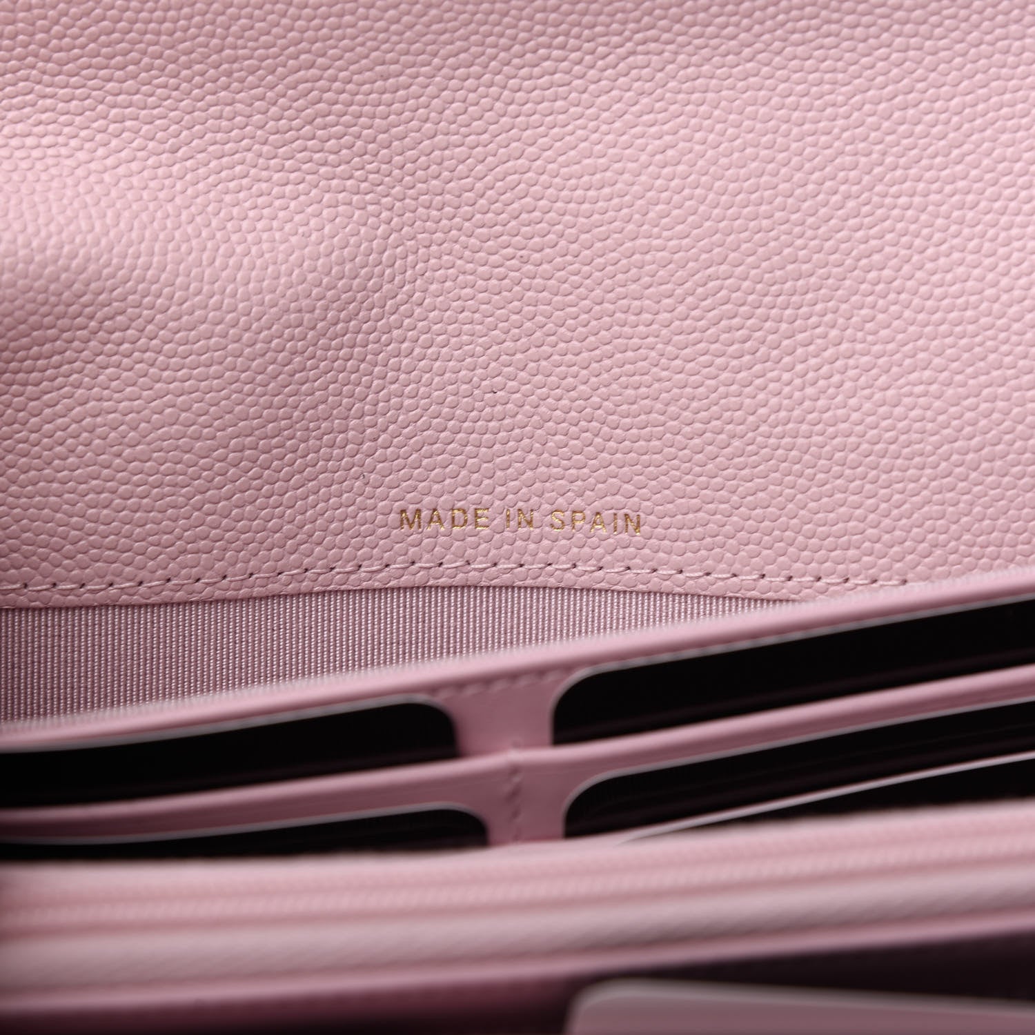 Chanel Caviar Quilted Large Gusset Flap Wallet Light Pink 7 of 9