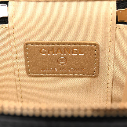 Chanel Lambskin Quilted Mini Pearl Crush Vanity Case With Chain Black 6 of 11