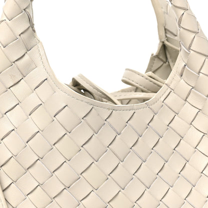 Bottega Veneta Nappa Intrecciato Baby Campana Shoulder Bag Silica Grey 7 of 9