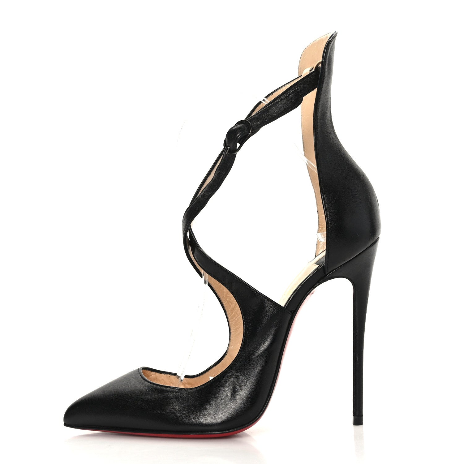 Christian Louboutin Calfskin Marlenarock 120 Pointed Toe Pumps 36.5 Black 1 of 7