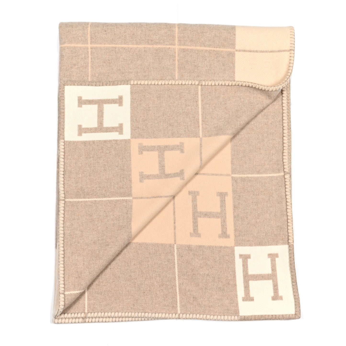 Wool Cashmere Avalon III Blanket Coco Camomille