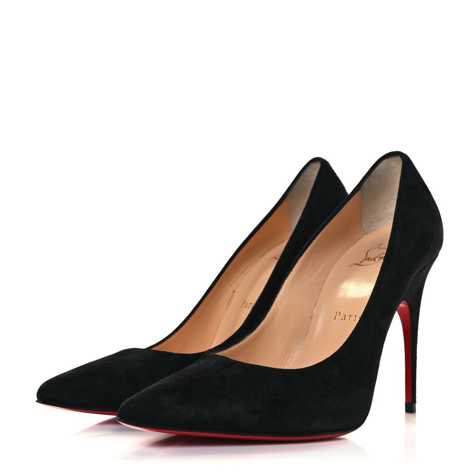 Christian Louboutin Veau Velours Alminette 100 Pumps 37.5 Black 3 of 10