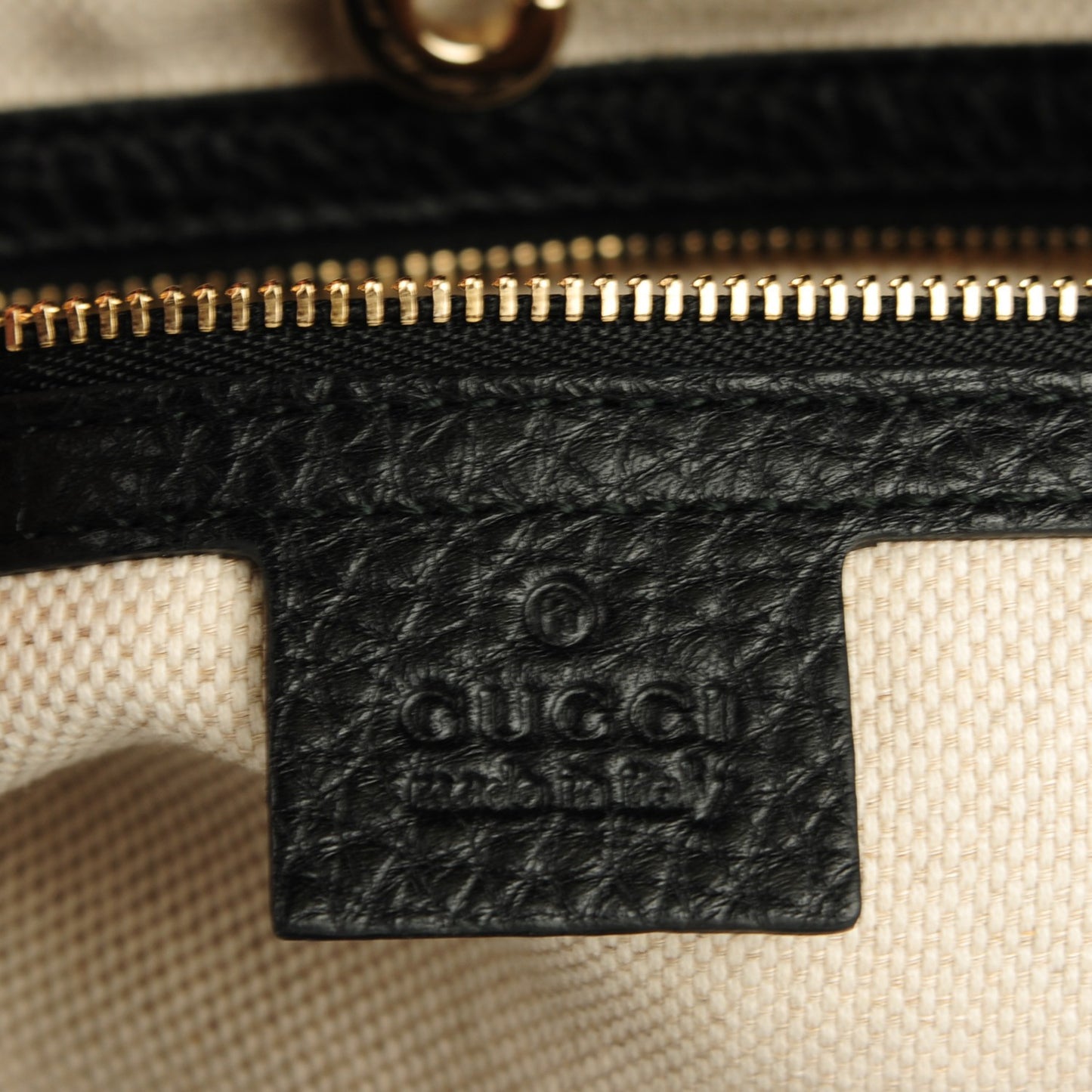 Pebbled Calfskin Medium Soho Chain Shoulder Bag Black