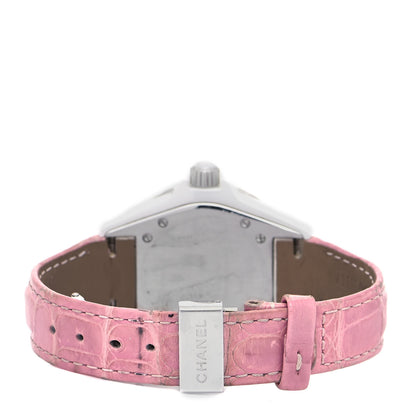 Chanel Stainless Steel Alligator Pink Sapphire 33mm J12 Quartz Watch 3 of 5