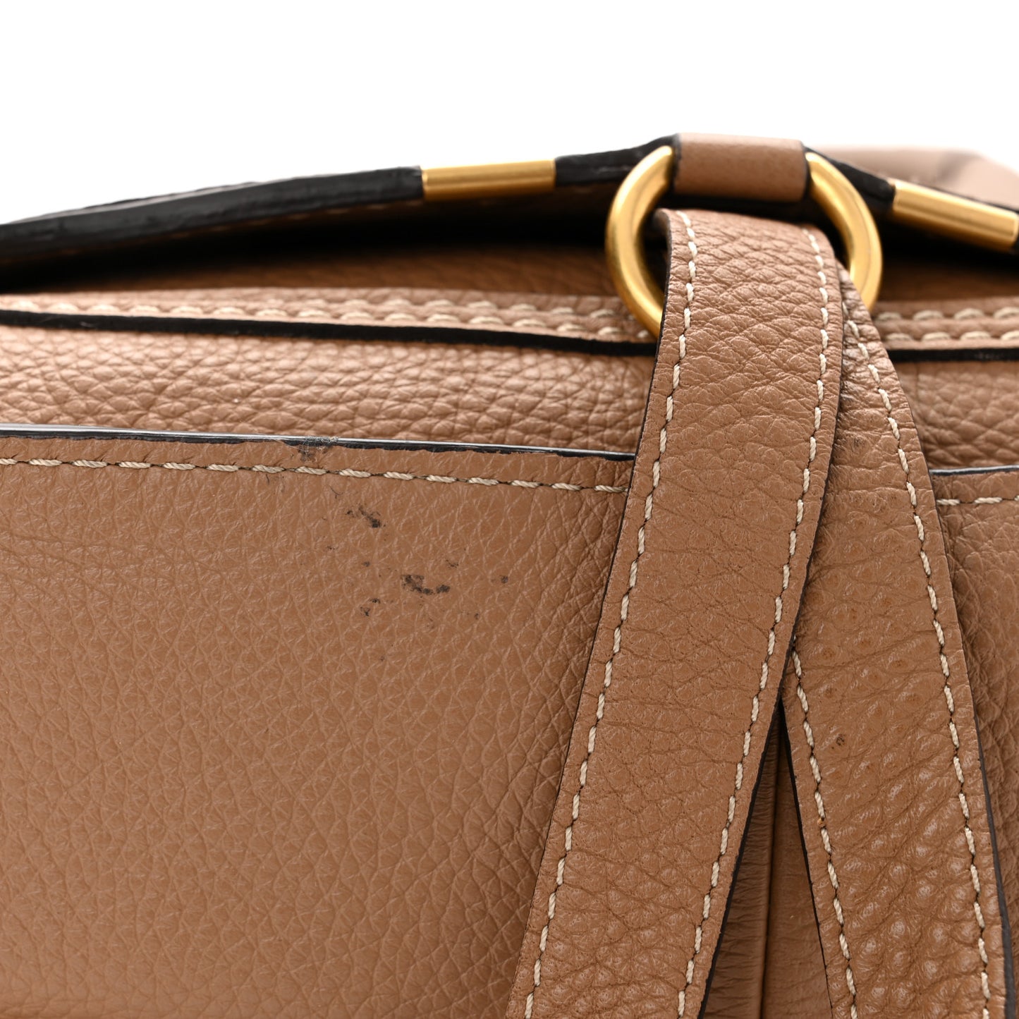 Calfskin Small Marcie Satchel Nut