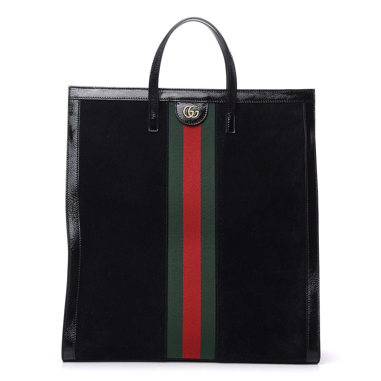 Gucci Suede Web Ophidia Vertical Tote Black 1 of 12