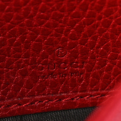 Gucci Dollar Calfskin GG Marmont Continental Wallet Hibiscus Red 6 of 12