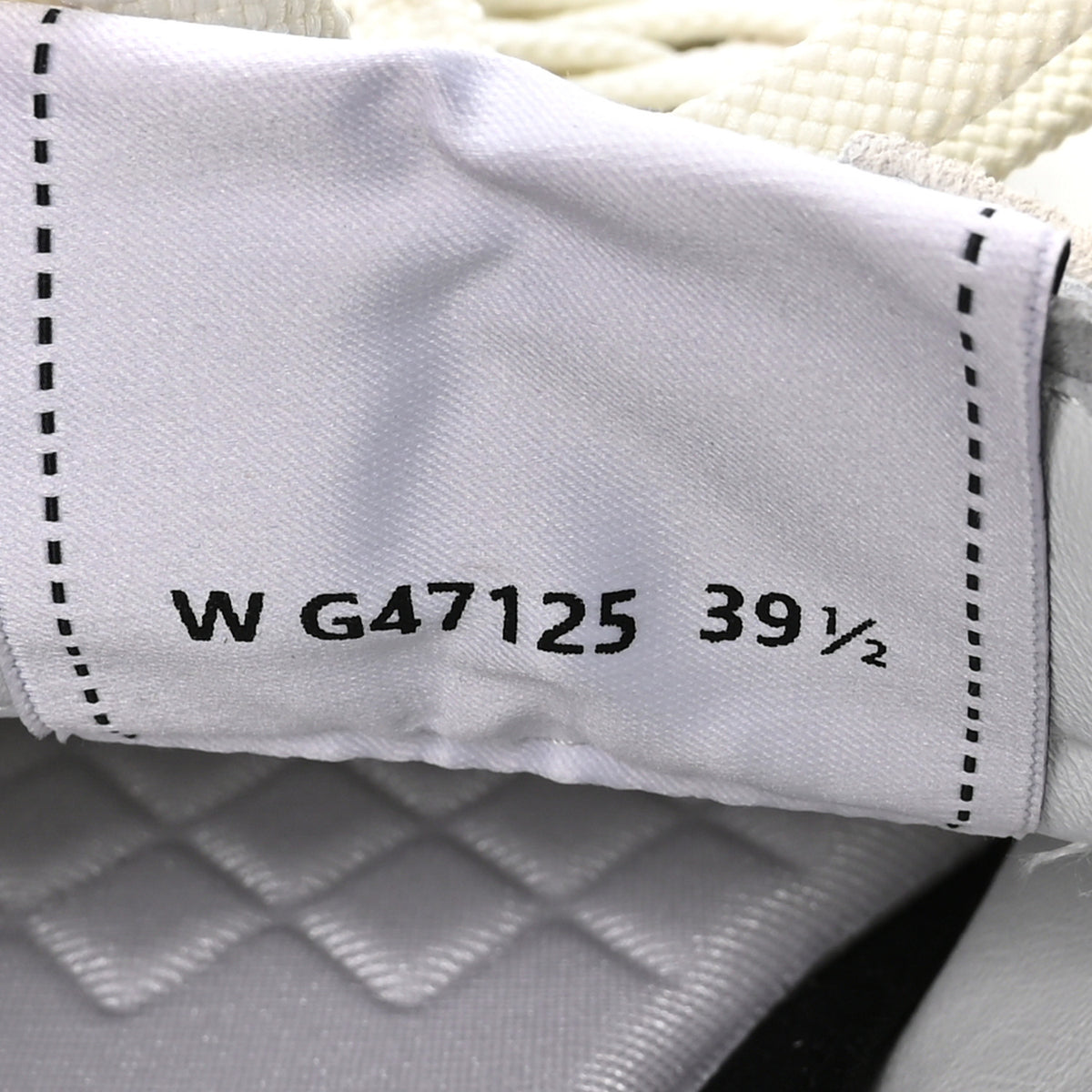 Chanel Calfskin Embossed Suede Sneakers 39.5 White Black 8 of 9