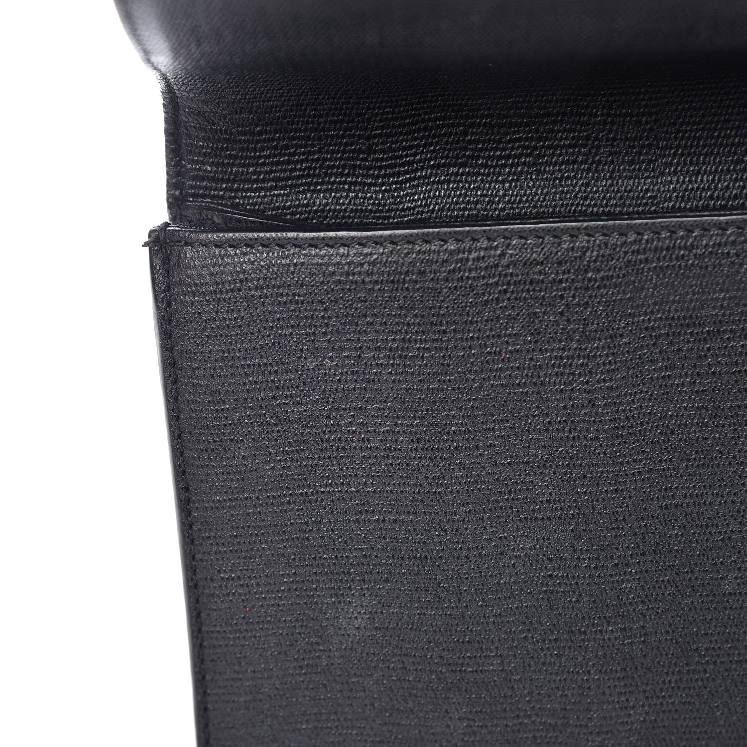 Saint Laurent Textured Calfskin Classic Y Ligne Clutch Black 14 of 15