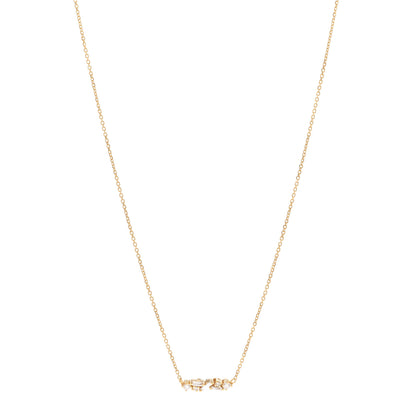 Suzanne Kalan SUZANNE KALAN 18K Yellow Gold Diamond Frenzy Mini Bar Necklace 1 of 4