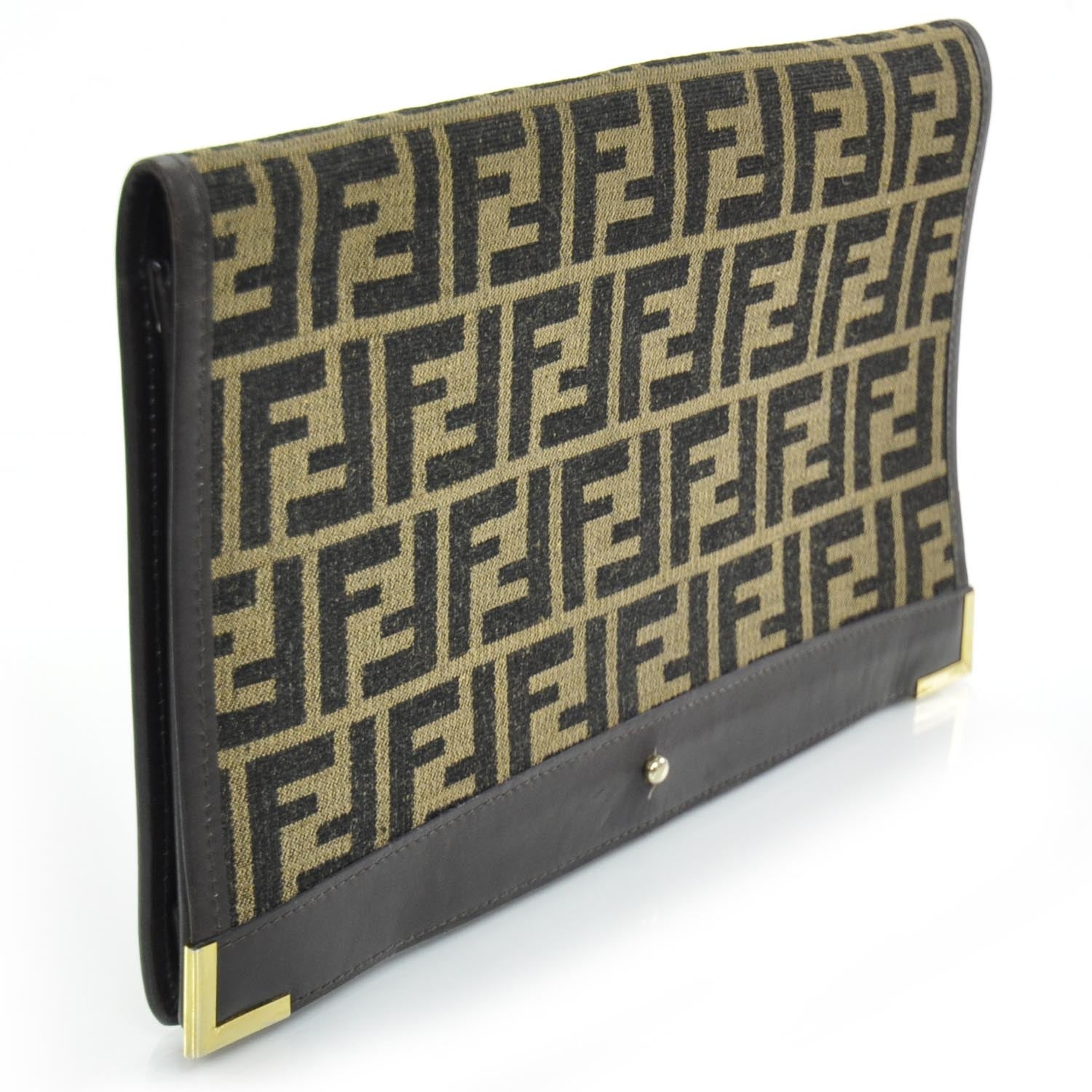 Fendi Zucca El Clasico Clutch Tobacco 3 of 7