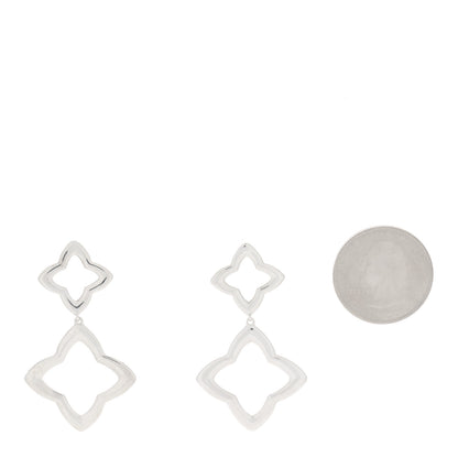 David Yurman Sterling Silver Quatrefoil Drop Earrings 2 of 4