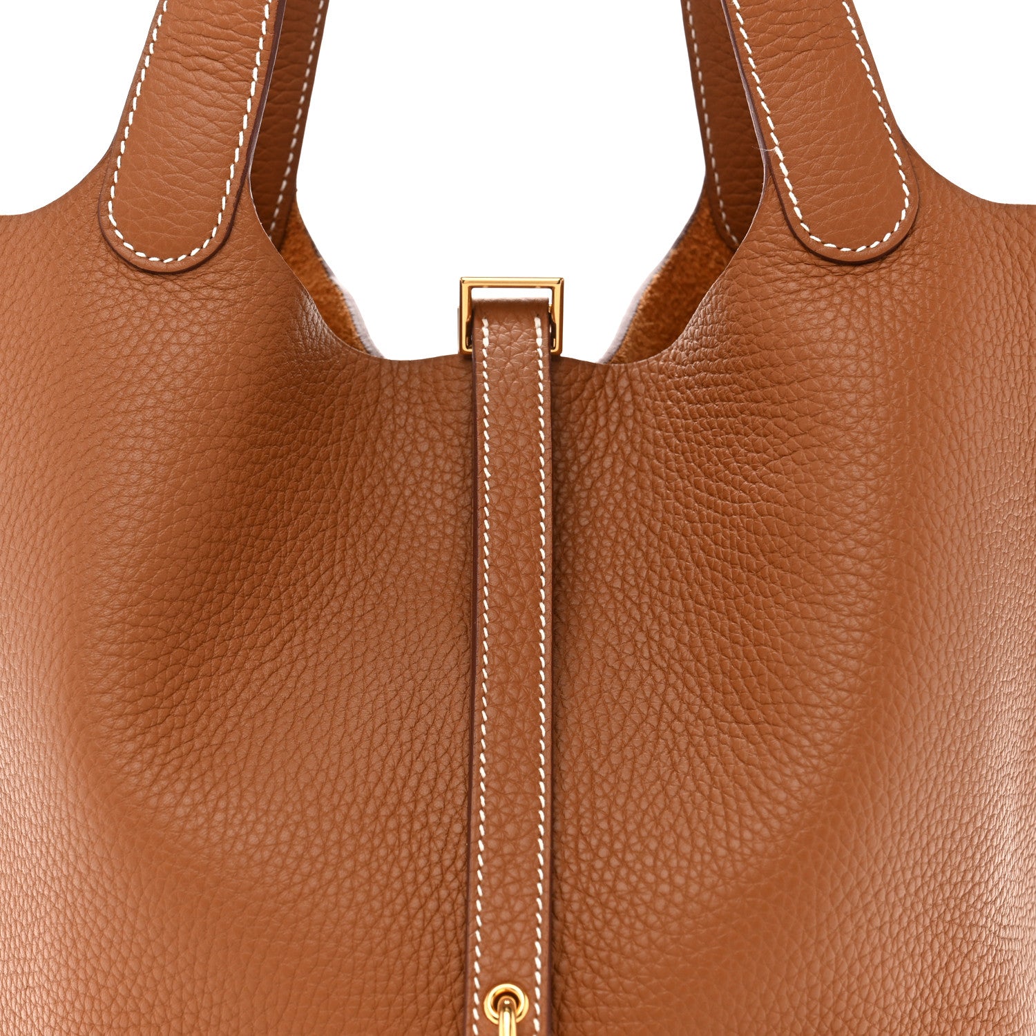 Hermes Taurillon Clemence Picotin Lock 22 MM Gold 8 of 11