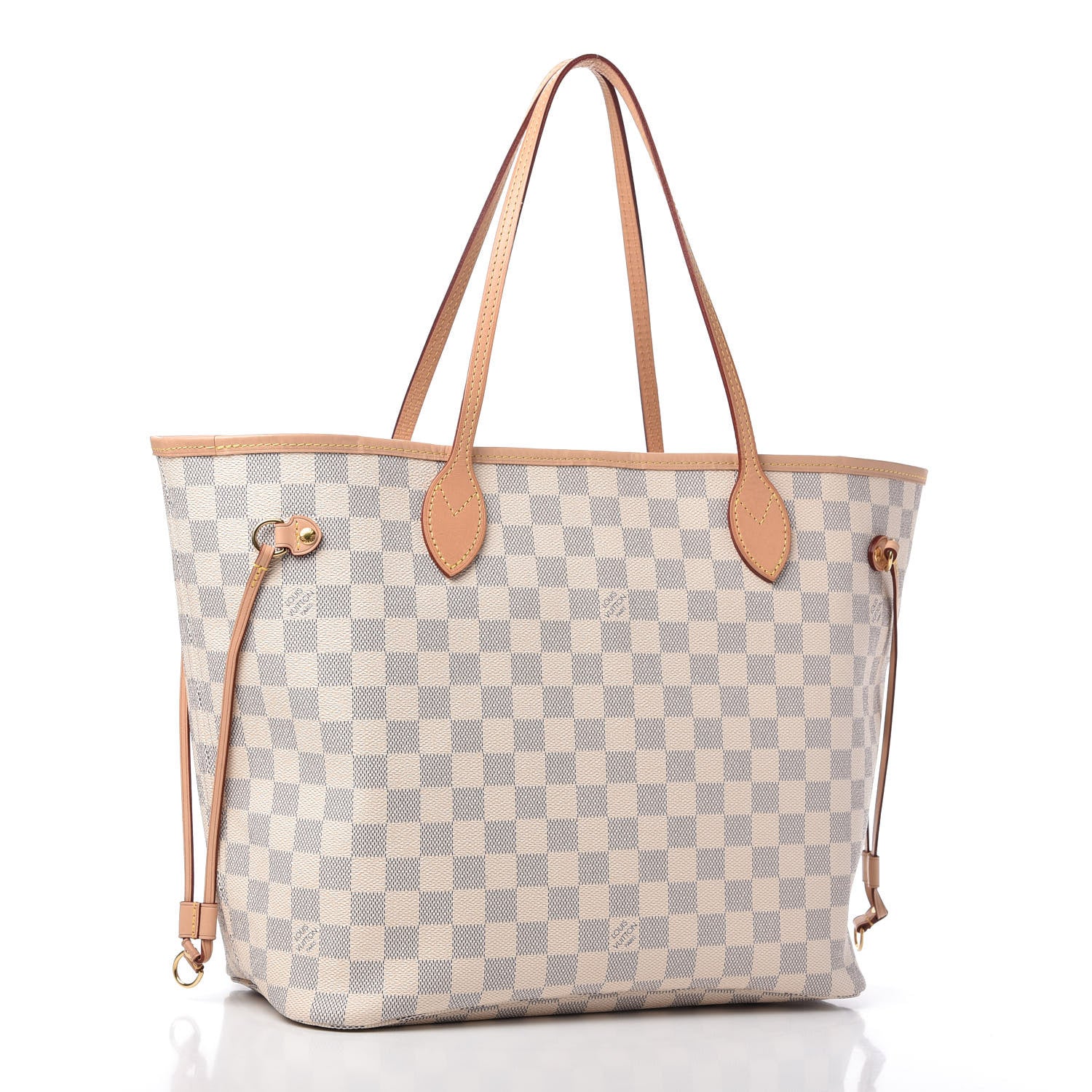 Louis Vuitton Damier Azur Neo Neverfull MM Rose Ballerine 3 of 11