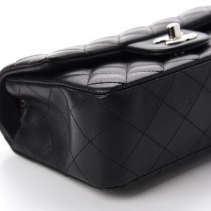 Chanel Lambskin Quilted Mini Rectangular Flap Black 6 of 11