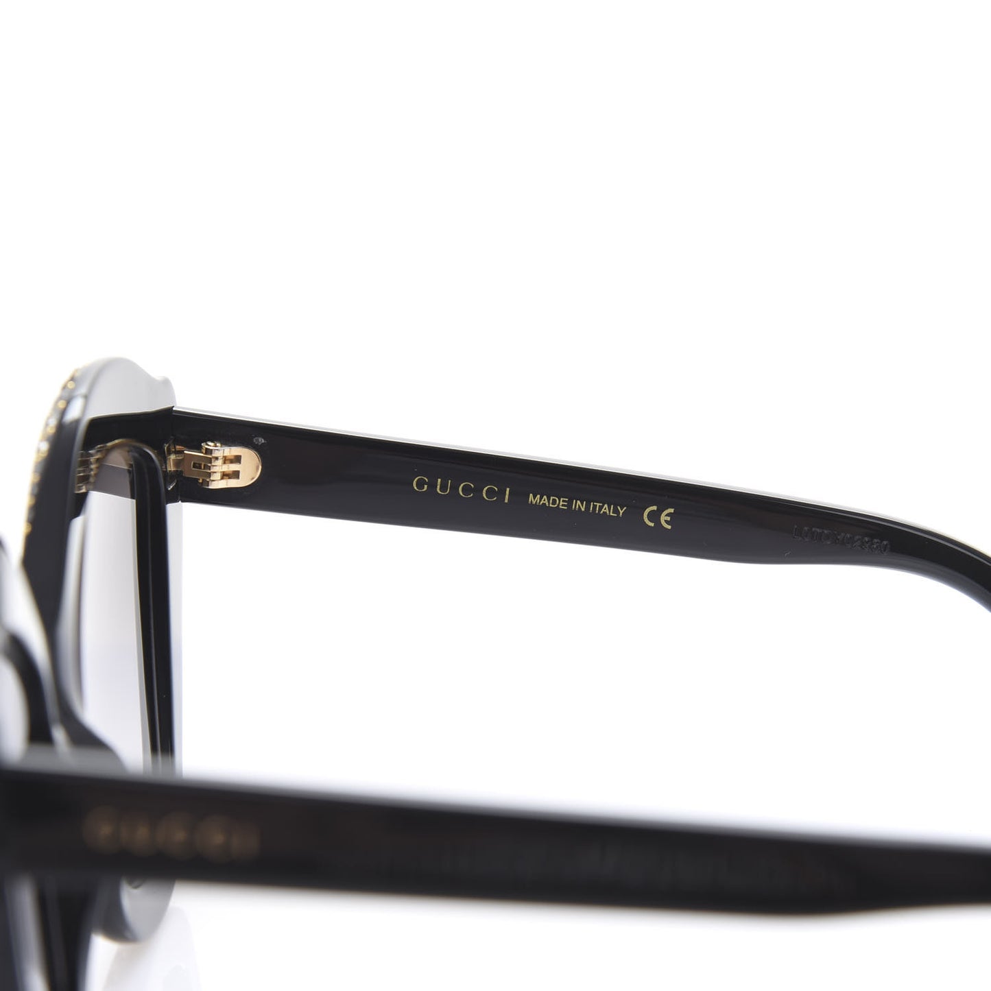 Crystal Cat Eye GG0118S Sunglasses Black