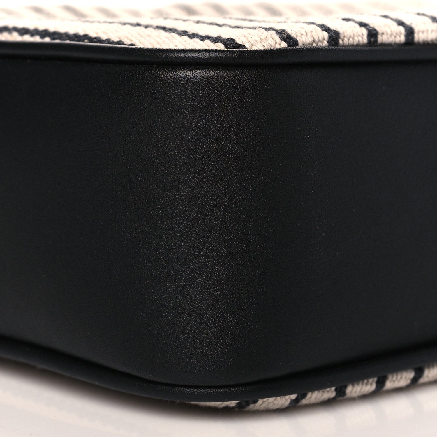 Saint Laurent Canvas Calfskin Monogram Lou Camera Bag Black Grey Cream 9 of 9