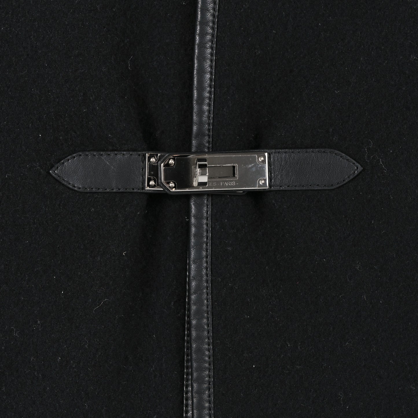 Cashmere Lambskin Kelly Poncho Black