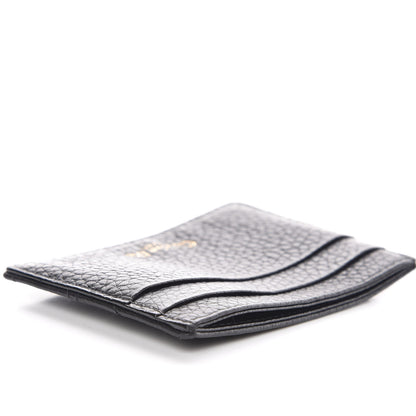 Christian Dior Grained Calfskin Cannage Diorama Card Holder Black 7 of 8