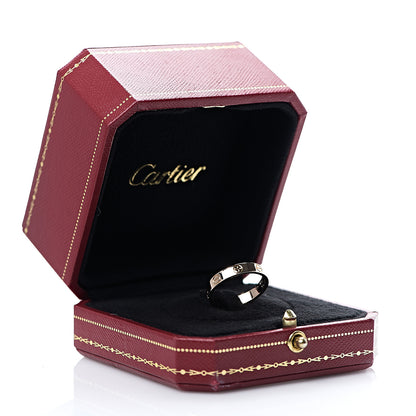 Cartier 18K Pink Gold 3.5mm LOVE Wedding Band Ring 54 6.75 4 of 4