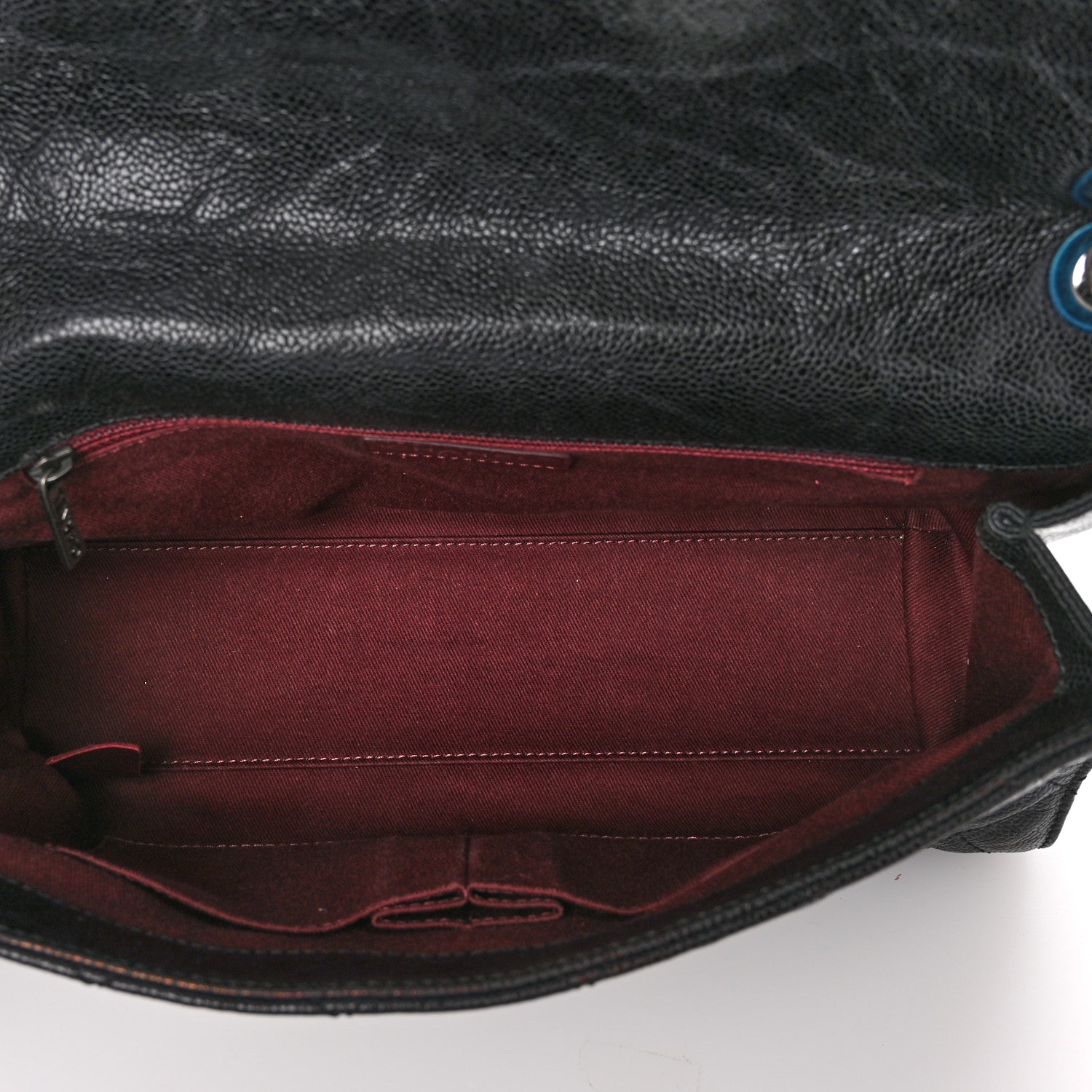 Chanel Crumpled Grained Calfskin Jumbo CC Crave Flap Black 5 of 12
