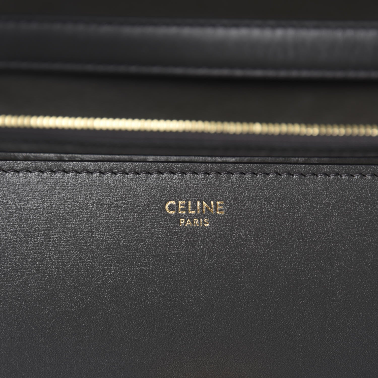 Celine Box Calfskin Medium Classic Box Flap Bag Anthracite 8 of 10