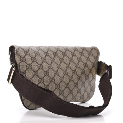 Gucci GG Supreme Monogram Belt Bag Dark Brown 3 of 10