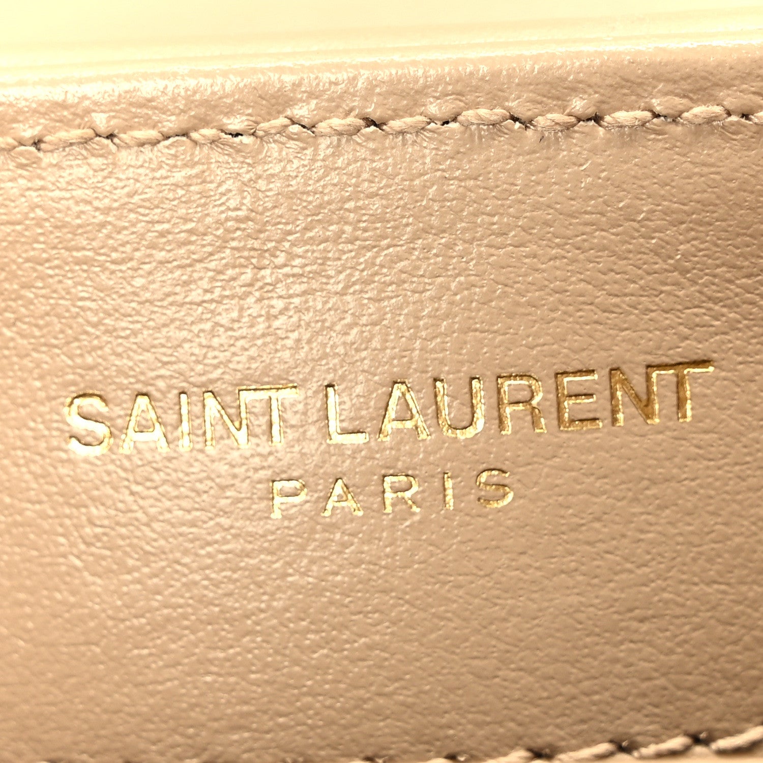 Saint Laurent Calfskin Y Quilted Monogram Toy Loulou Crossbody Bag Latte 6 of 10
