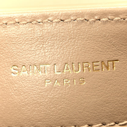Saint Laurent Calfskin Y Quilted Monogram Toy Loulou Crossbody Bag Latte 6 of 10