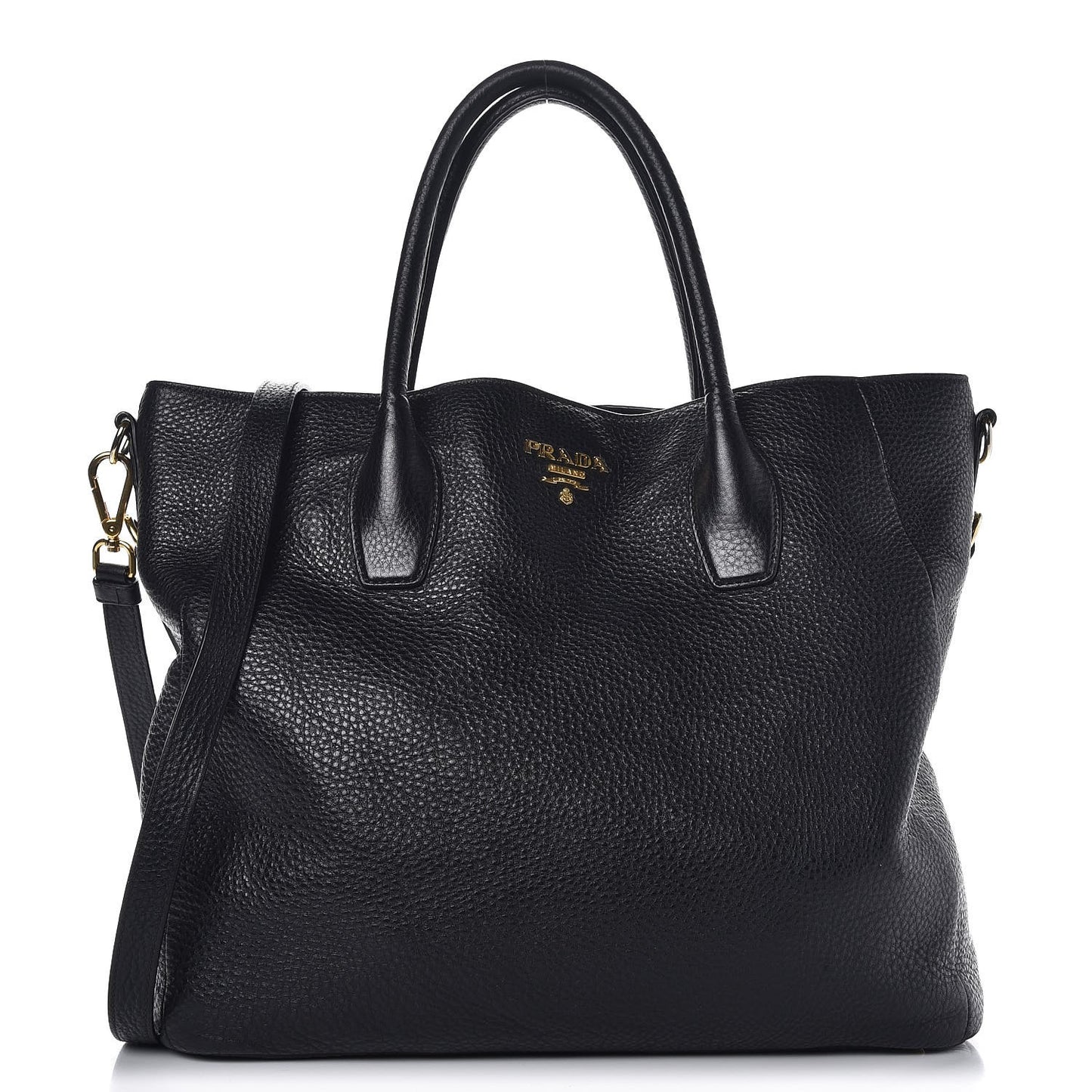 Vitello Daino Tote Nero Black