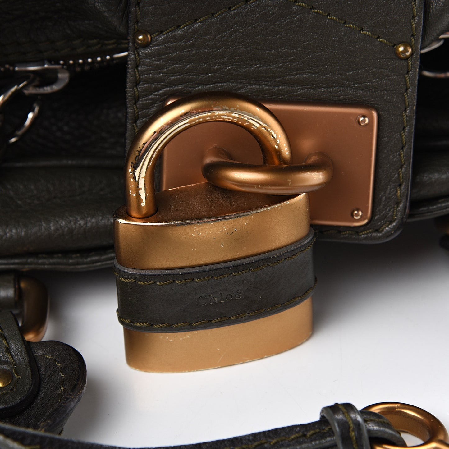 Calfskin Paddington Satchel Brown