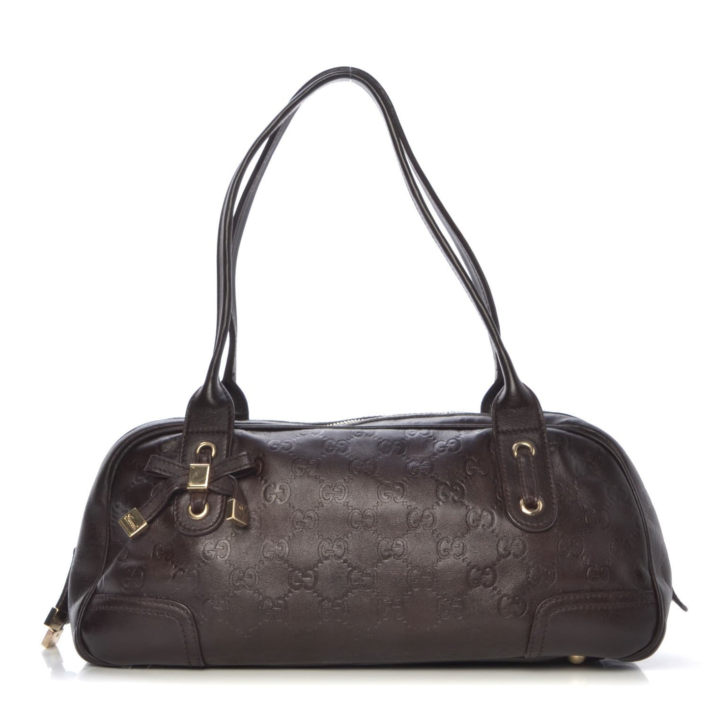 Guccissima Small Princy Satchel Brown
