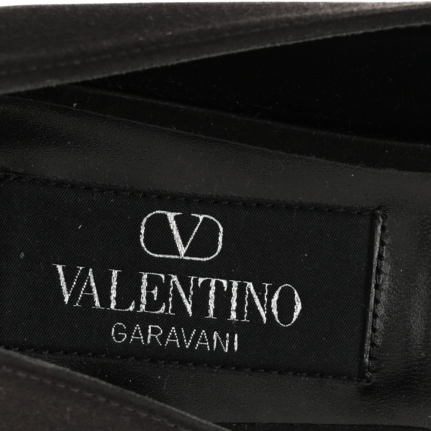 Satin Beaded Bowjane Mary Jane Ballerina Flats 37 Black