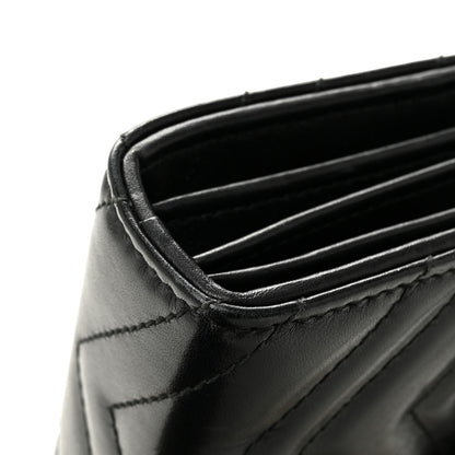 Gucci Calfskin Matelasse GG Marmont Chain Wallet Black 11 of 13