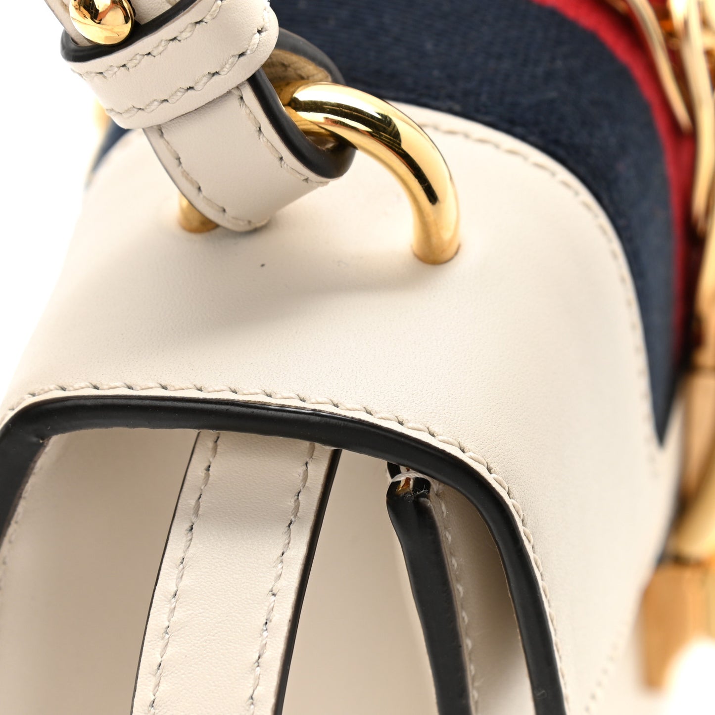 Calfskin Mini Sylvie Top Handle Bag White